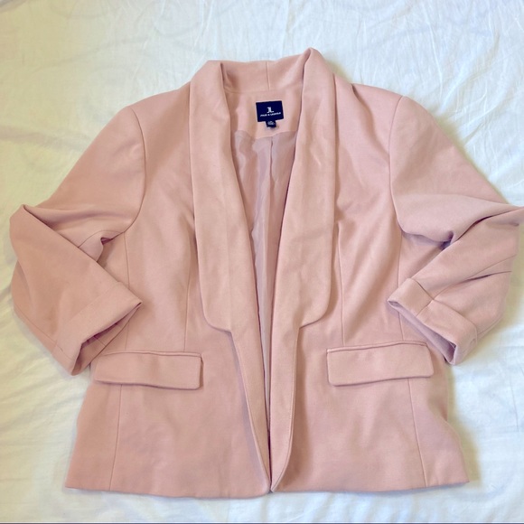 Blush Pink Blazer - Picture 1 of 8